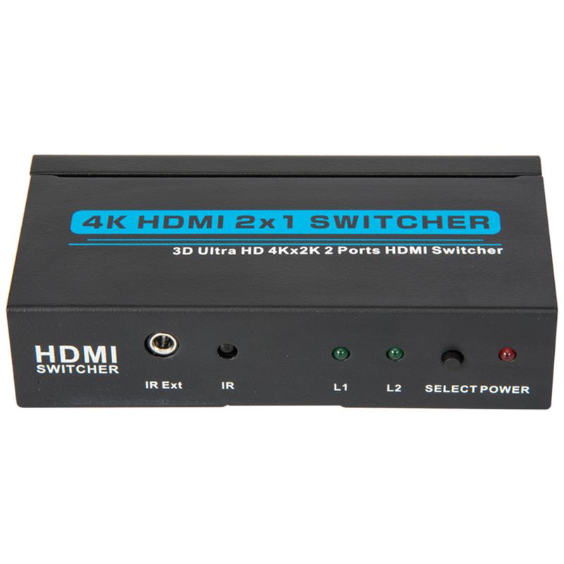 V1.4 4K / 30Hz HDMI 2x1 Switcher Unterstützt 3D Ultra HD 4K * 2K / 30Hz