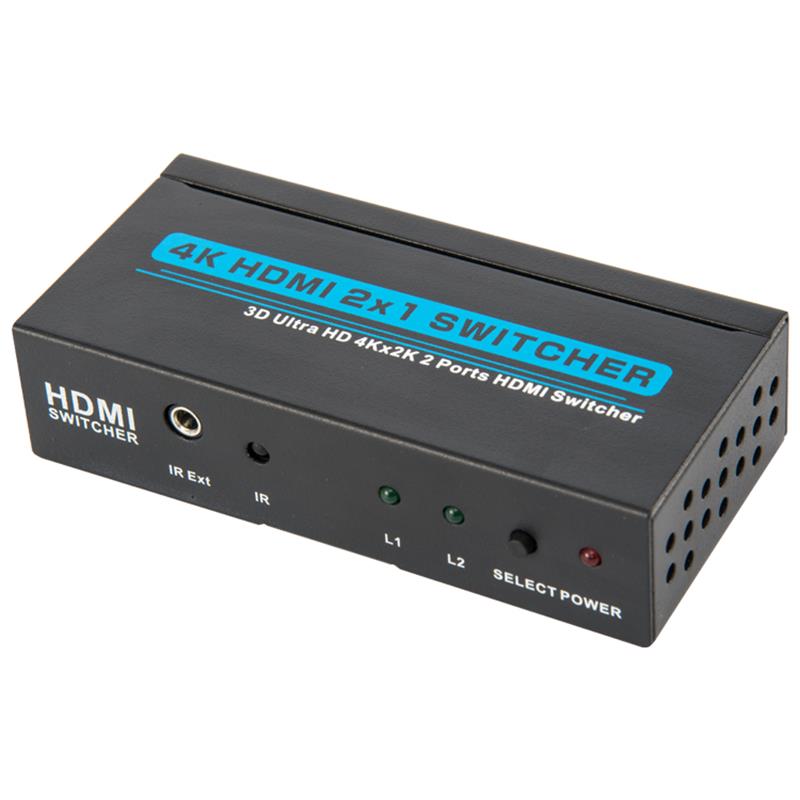 V1.4 4K / 30Hz HDMI 2x1 Switcher Unterstützt 3D Ultra HD 4K * 2K / 30Hz