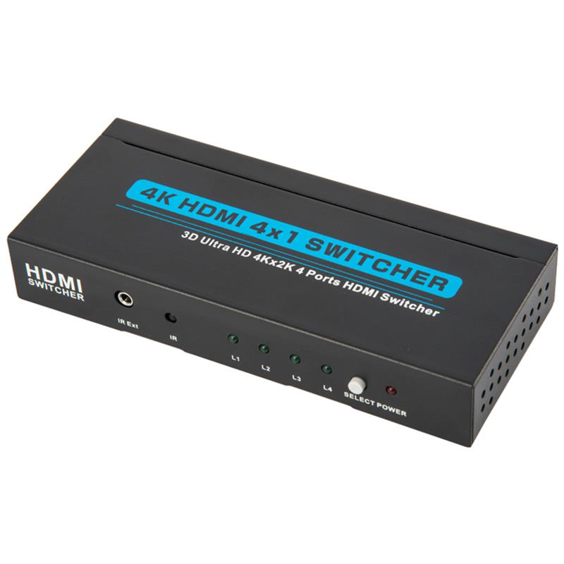 V1.4 4K / 30Hz HDMI 4x1 Switcher Unterstützt 3D Ultra HD 4K * 2K / 30Hz