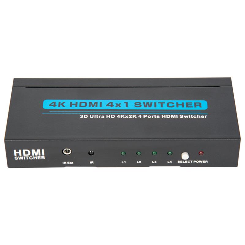 V1.4 4K / 30Hz HDMI 4x1 Switcher Unterstützt 3D Ultra HD 4K * 2K / 30Hz