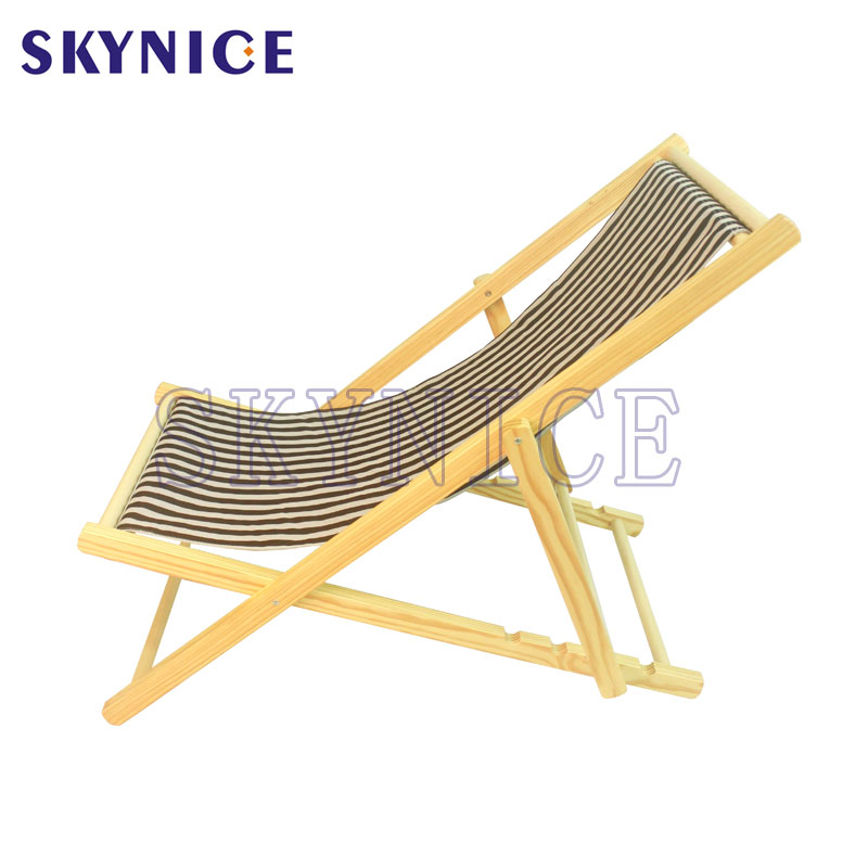 Holz Leinwand Büro Balkon Lounge Chair
