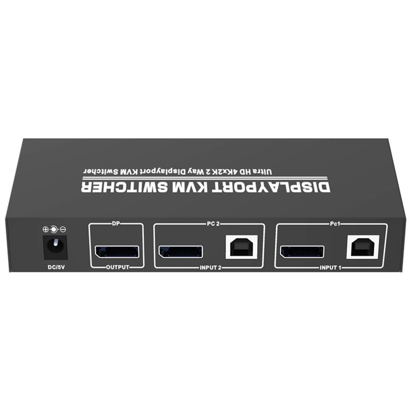 Displayport KVM 2x1 Switcher Unterstützt 3D Ultra HD 4Kx2K bei 60Hz