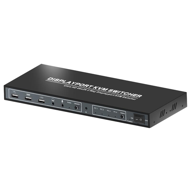 1.2 Displayport KVM 4x1 Switcher Unterstützt 3D Ultra HD 4Kx2K bei 60 Hz