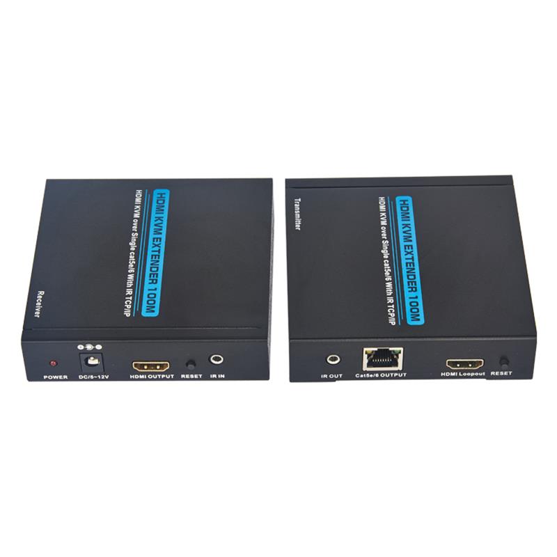 HDMI KVM Extender 100m über Single cat5e/6 Support Full HD 1080P