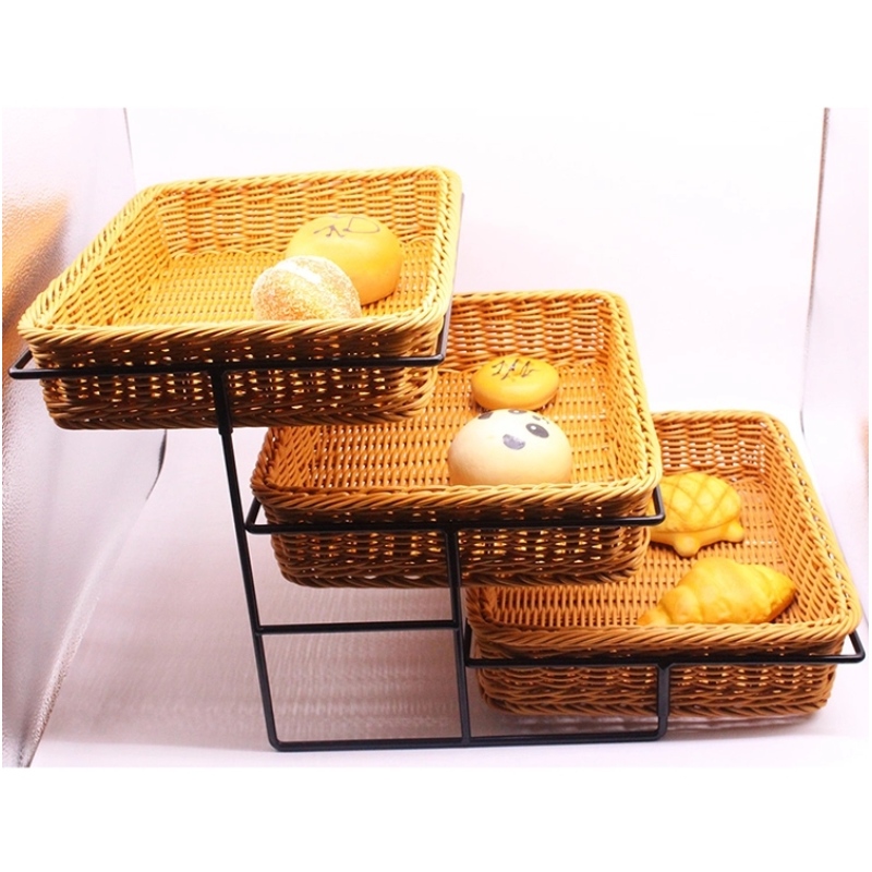 PP Rattan Display Rack mit Tray