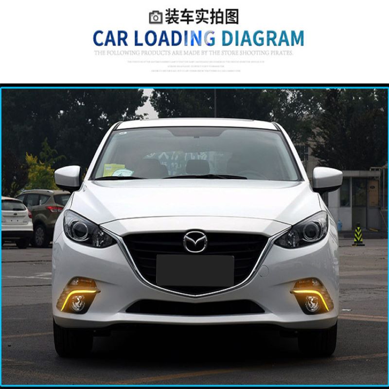 Tageslicht für Mazda 3 Axela 2014~2016,Foglamp für Mazda 3 Axela DRL
