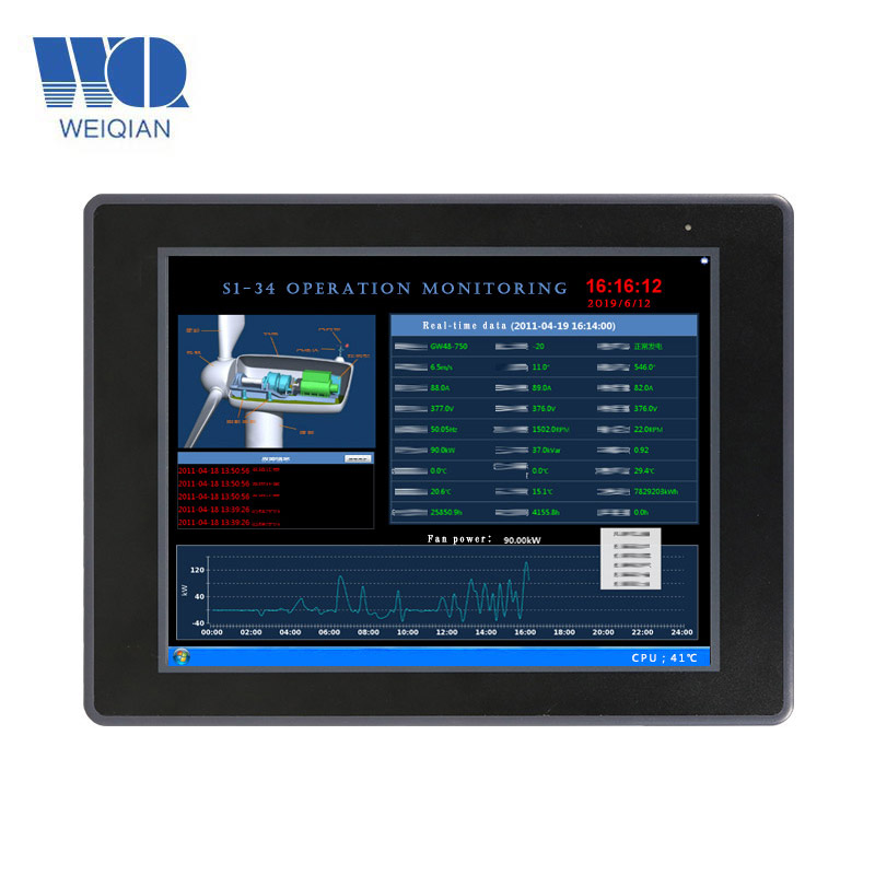 7/10.1/10.4/12/15 Inch Industrial LCD Touchscreen Display, TFT HMI Touch Screen Panel