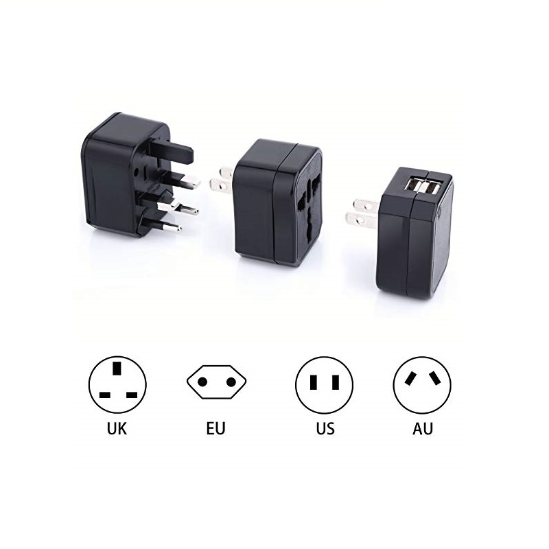 Geburtstagsgeschenk, Werbegeschenk / Hochzeitsgeschenk / Geschenkartikel Geschäftsgeschenk Dual USB Smart Plug 4 in 1 Reiseadapter Geschenkset