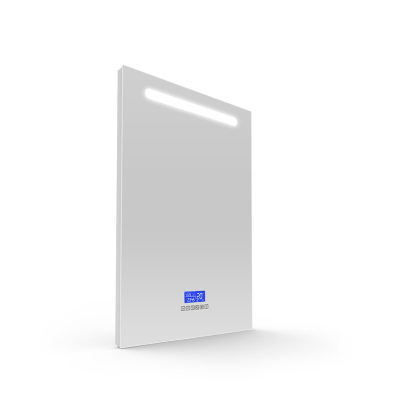 Vertical Wall Mounted LED Badezimmer Smart Mirror mit Bluetooth Speaker Temperaturfunktion