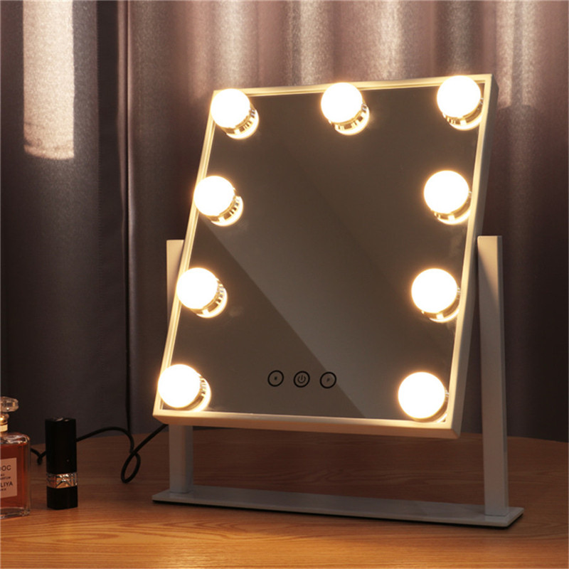 Touch Control Dimmable Brightness 360 Dreh Vanity Makeup Hollywood Mirror mit 12 LED Bulbs