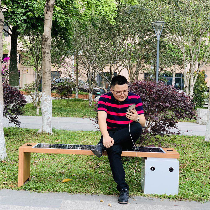 USB Laden Smart Wifi Professional Hersteller Outdoor Street Bench