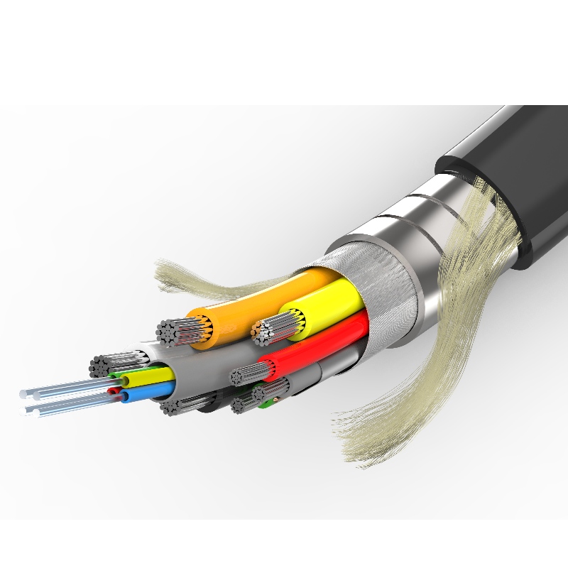 Armiertes HDMI-aktives optisches Kabel mit4K@60hz18G 3D geeignet für das Gewinderohr