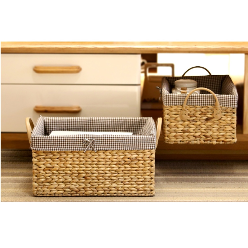 Wohnkultur Rechteck gewebter Aufbewahrungskorb