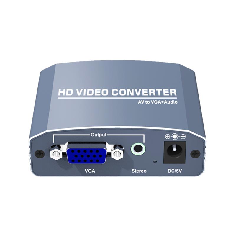 A / V zu VGA + Stereokonverter Up Scaler 720P / 1080P