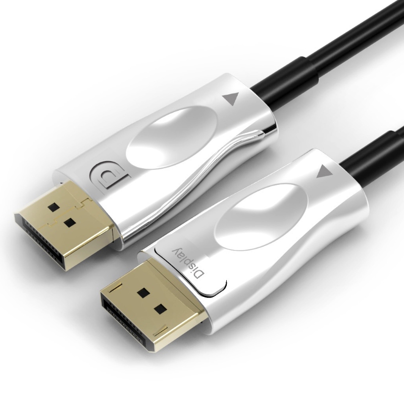 Günstige männliche zu männliche DisplayPort 1.4 AOC Glasfaserkabel Unterstützung 8k@60Hz 3D 32.4Gbps 30m Länge