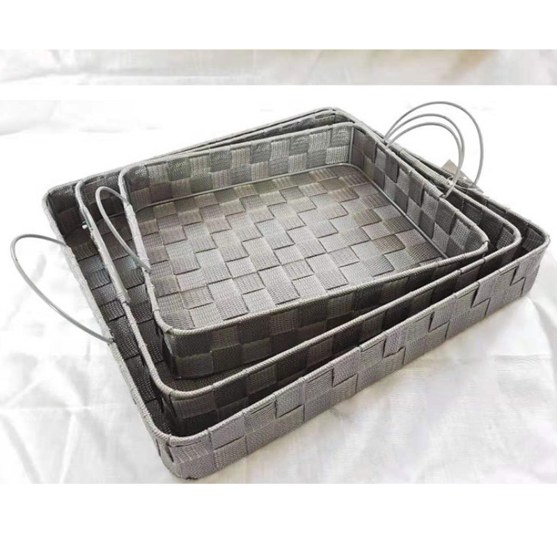 Handgemachte Polypropylen Stoff Lagerung Tablett