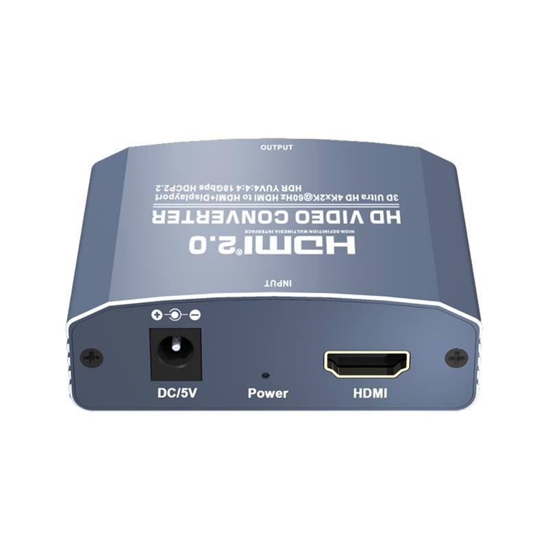 3D Ultra HD 4Kx2K bei 60 Hz HDMI zu HDMI + DP-Konverter Unterstützung HDMI2.0 18 Gbit / s HDR YUV4: 4: 4 HDCP2.2