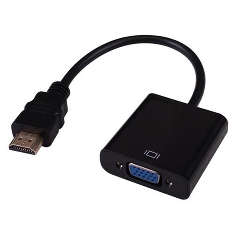 1080P HDMI zu VGA 15cm Kabel Weiß \/ Schwarz Farbe