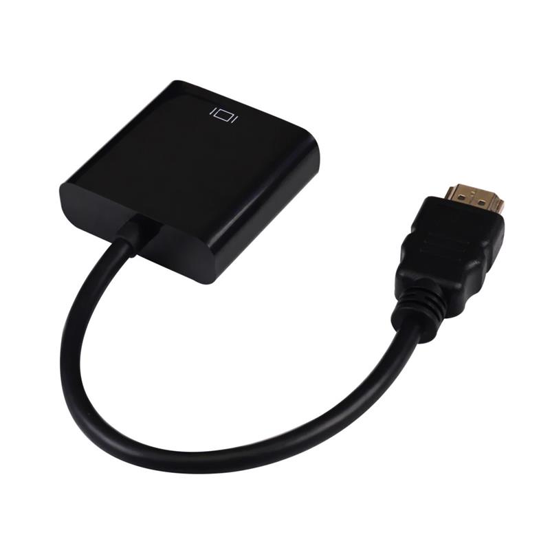 1080P HDMI zu VGA 15cm Kabel Weiß \/ Schwarz Farbe