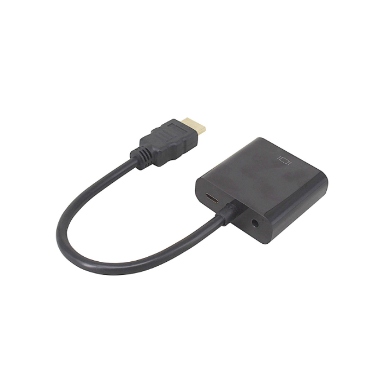 1080P HDMI bis VGA 15cm Kabel mit 3,5mm Audio,Micro USB zum Aufladen