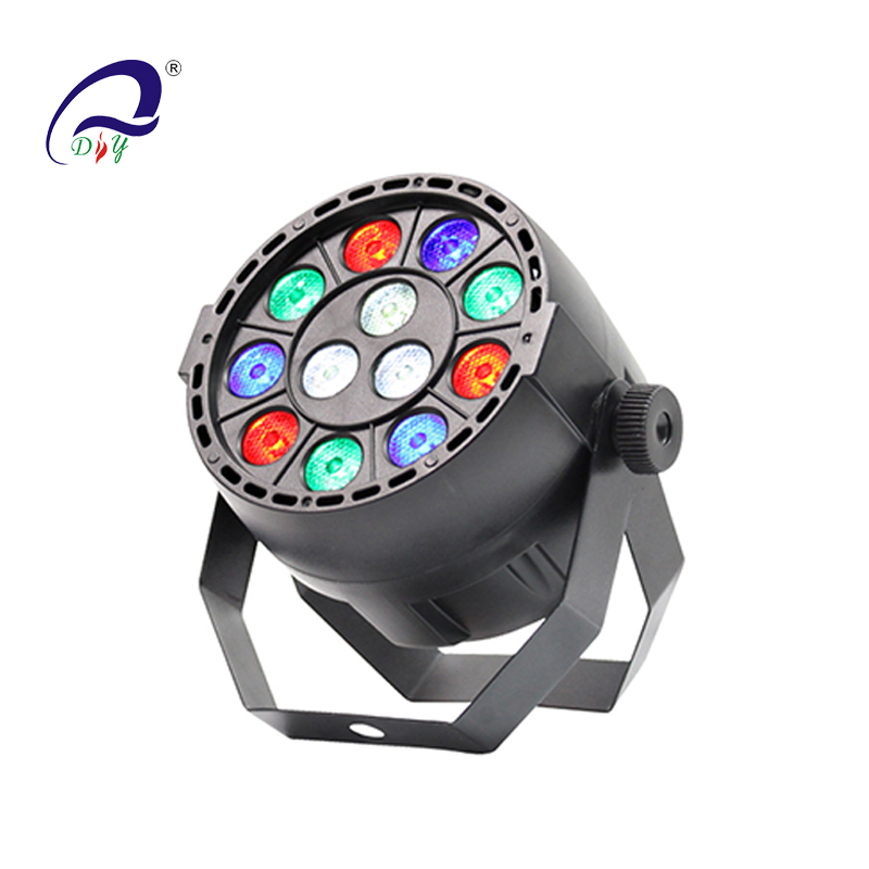 PL99 12PCS Mini LED Par Light mit Kunststoffkörper für Disco