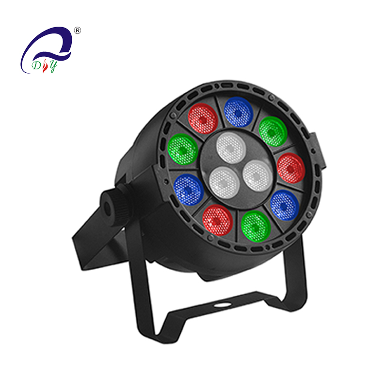 PL99 12PCS Mini LED Par Light mit Kunststoffkörper für Disco