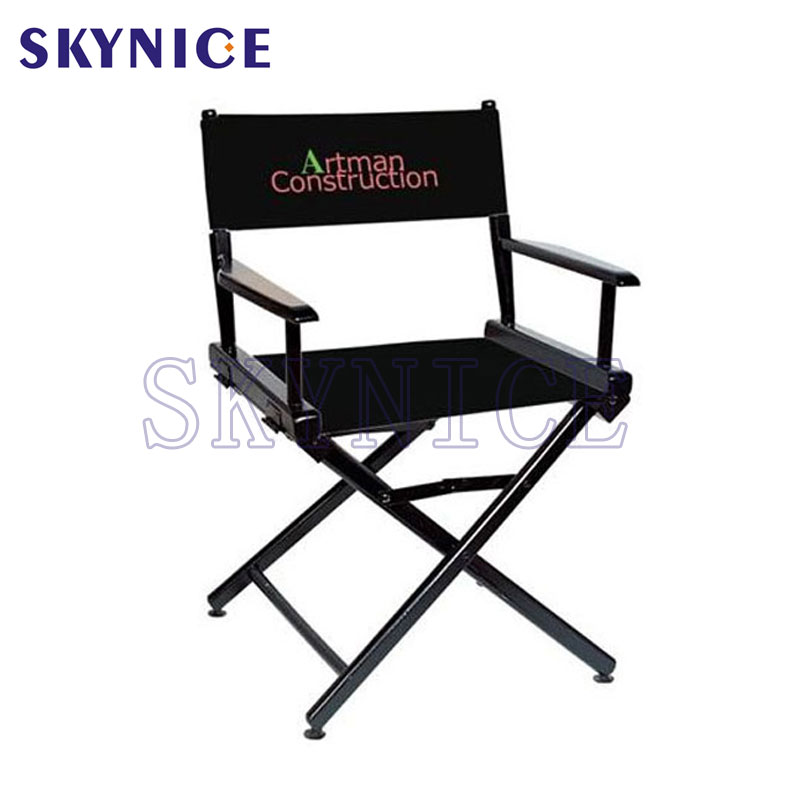 Natural Frame Custom Wooden Folding Director Chair mit LOGO
