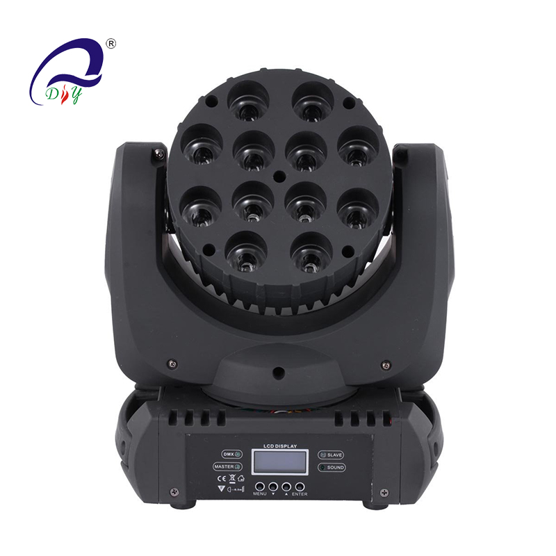 PL56A 12pcs 10w 4in1 RGBW LED Beam Bewegendes Kopflicht für die Bühne