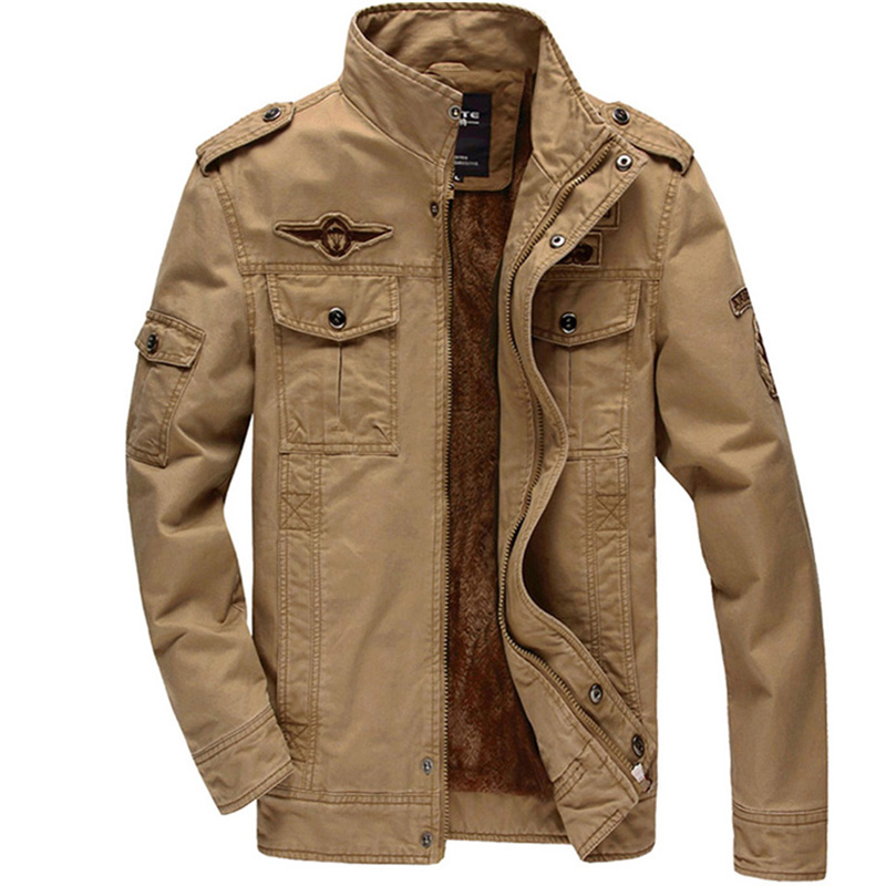 Fleece Jacket HOT Sale Plain Bomber Pilot Mäntel Plus Size Thick Warm