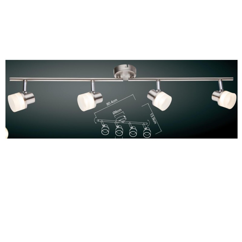 Hochspannungs-LED-Scheinwerfer 4 mit Zylinderschirm aus Kunststoff