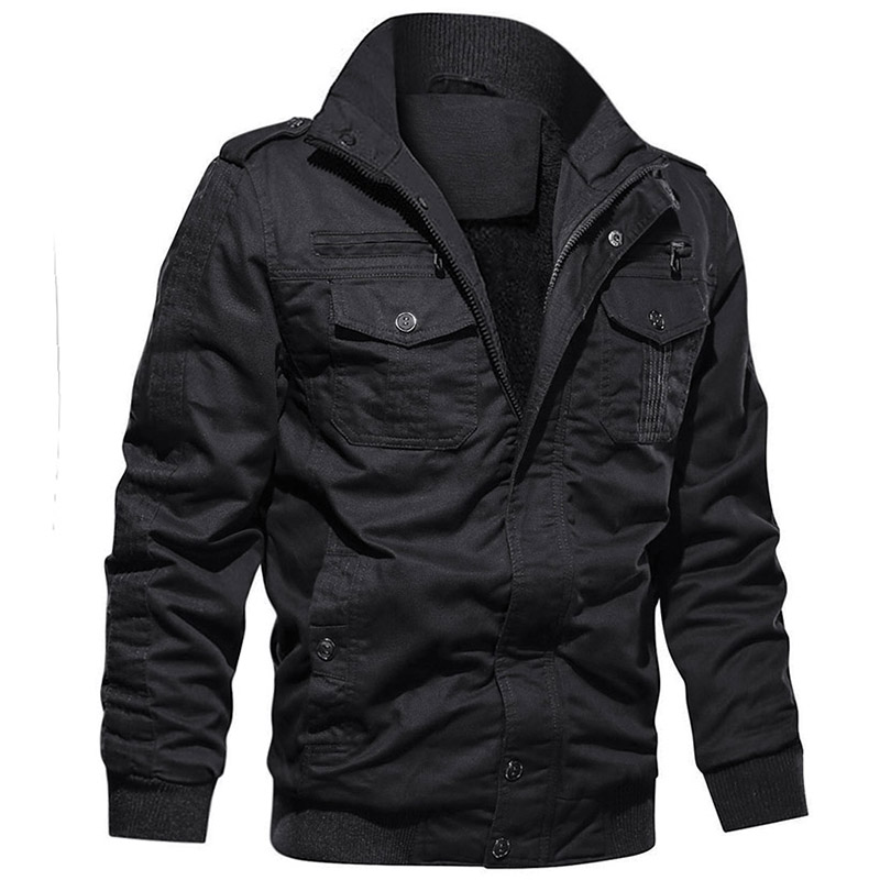 Dick Pilot Jacket Männer Mode Custom Plus Size Bomber Vlies Wintermantel Warm