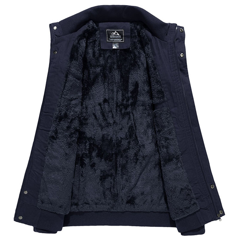 Work Jacket Männer Custom Plus Size Bomber Vlies Wintermantel Warmer Verschleiß Thick