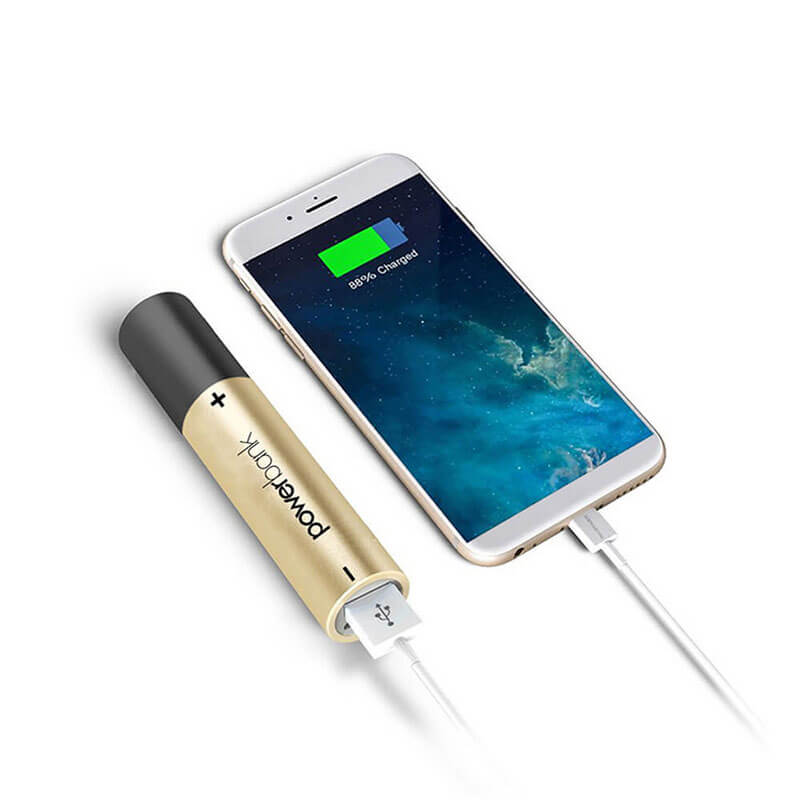 Lipstick-Sized Portable Charger mit LED-Taschenlampe