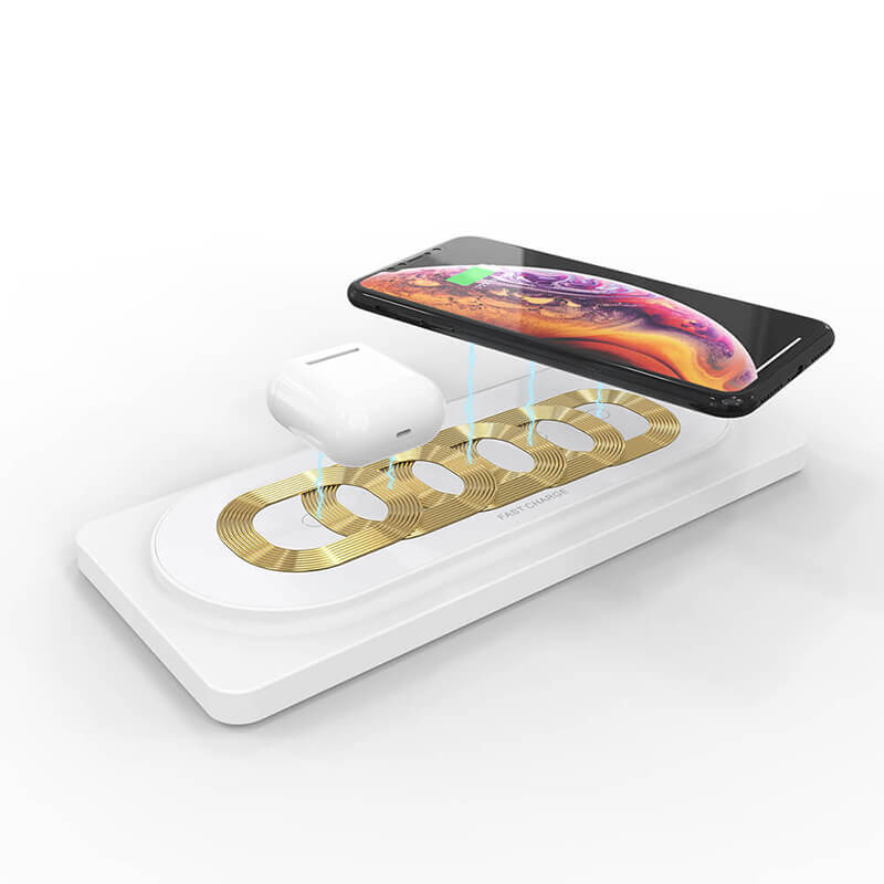 5 Spulen 3 In 1 Wireless Charger Pad