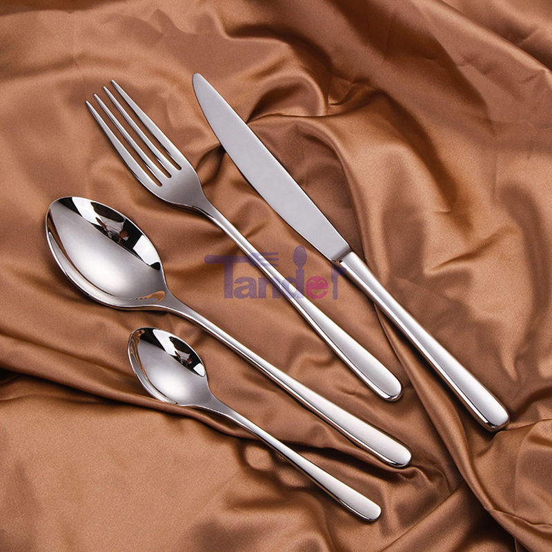 Modernes Silver Stainless Steel High Quality Silverware Reusable Besteck Wedding Flatware Set