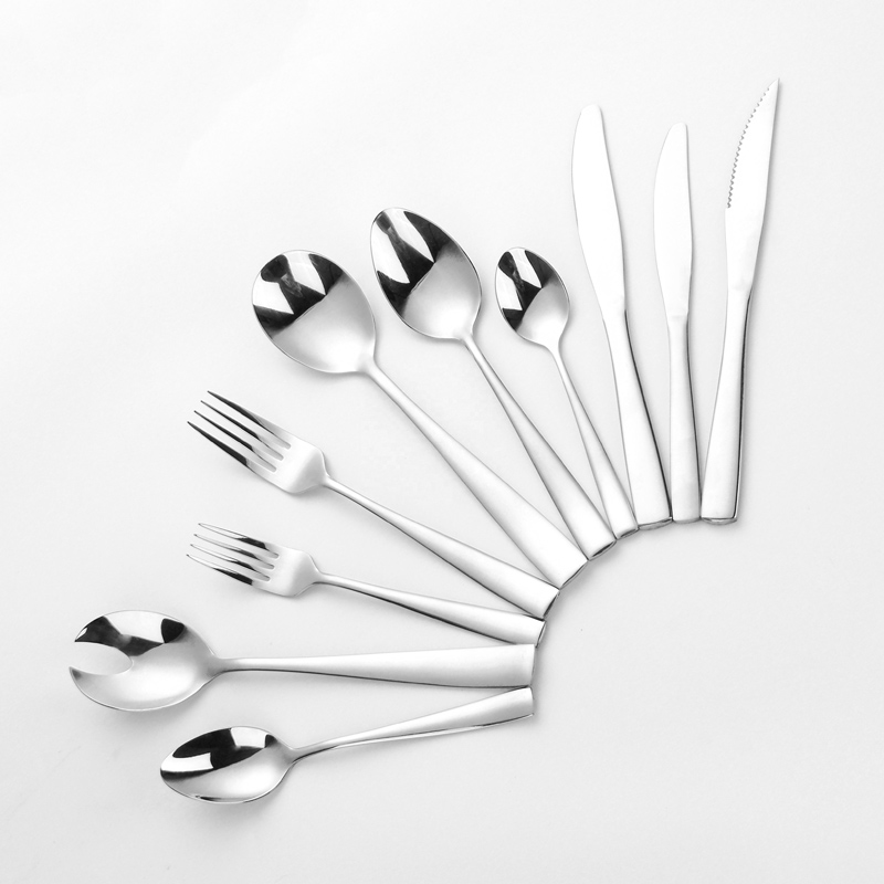 elegantes Edelstahl Besteck Silber Set 18/0 Besteck Aufbewahrung