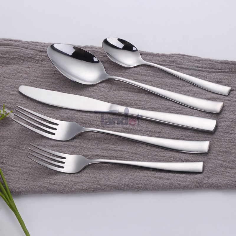 elegantes Edelstahl Besteck Silber Set 18/0 Besteck Aufbewahrung