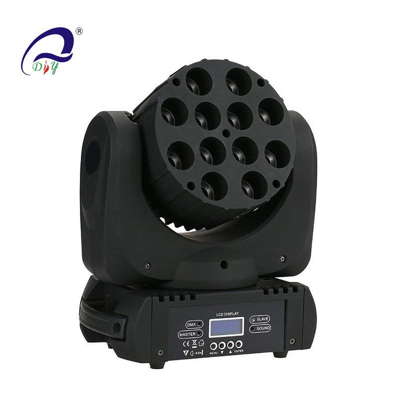 PL56A 12pcs 10w 4in1 RGBW LED Beam Bewegendes Kopflicht für die Bühne