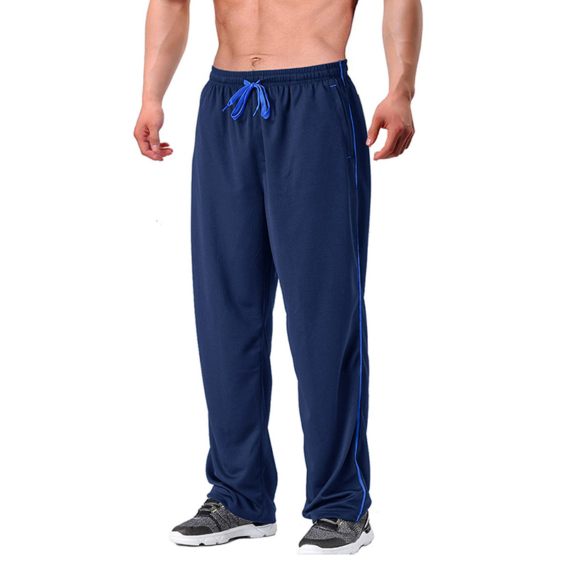 100% Polyester Herren Casual Elastic Waist Sommer Atmungsaktive Mesh Pants Club Laufhose