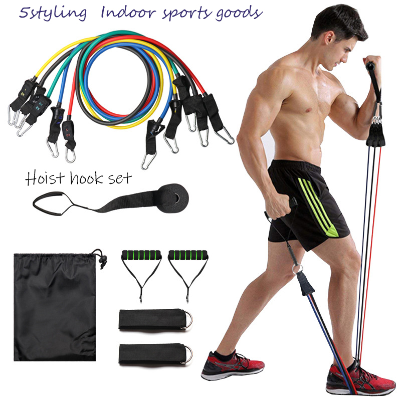 Seil Seil Fitness Yoga Gurte 11 Stück Widerstandsband Set