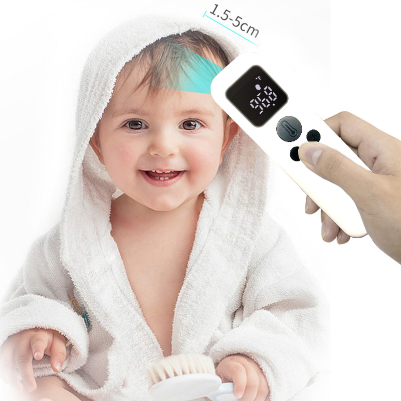 Infrarot-Stirnthermometer für Erwachsene, digitales medizinisches Infrarot-Thermometer ohne Kontakt gegen Fieber Stirn-Thermometro mit CE-Zulassung für Babys