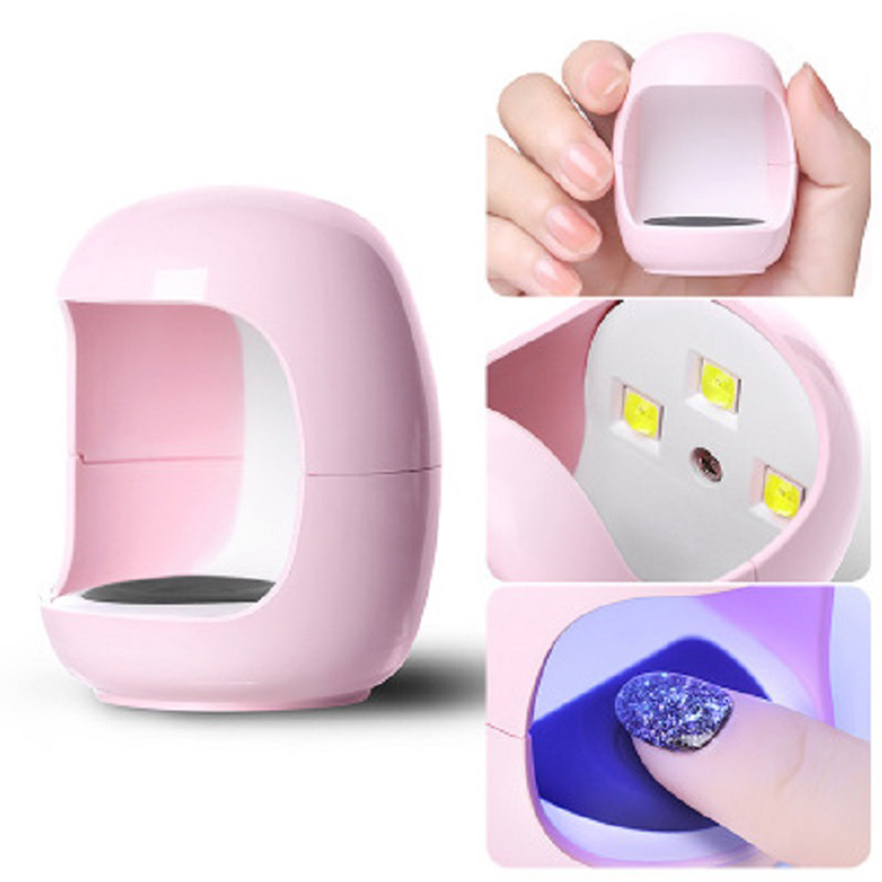 3W UV USB Nageltrockner Nagel Gelhärtungsmaschine 30s Schnelle Eiform Shail Led Nageltrockner Lampe ohne Chrging-Kabel für Nail Art Salon