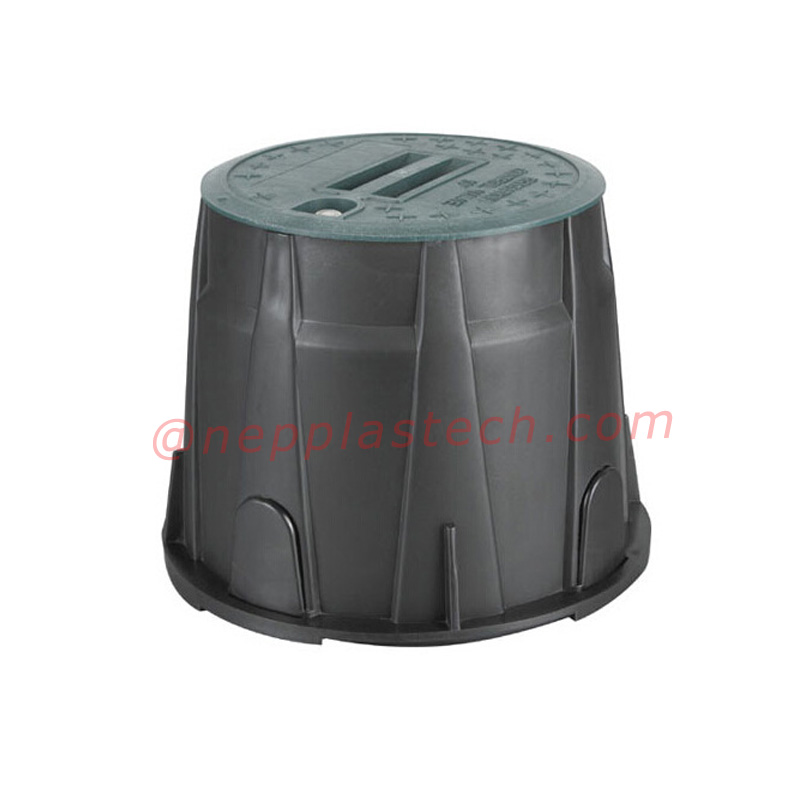 Landschaft Solar Auto Bewässerungssystem 6 10 12 Zoll Kunststoffventil und Wasserzähler Box