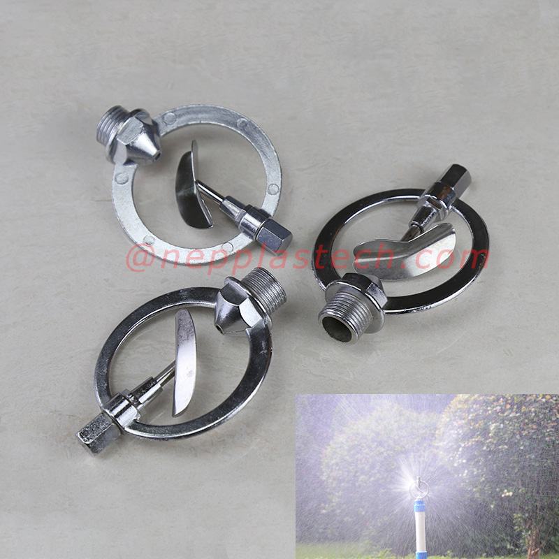 1\/2 Zoll Zinklegierung Schmetterling automatisch drehen Regen Spray Rasenspray Bewässerung und Gartenbewässerung Sprinkler