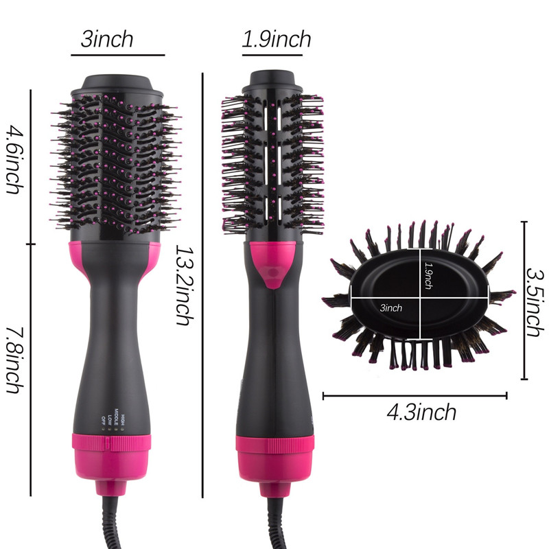 Heißluftbürste Haartrockner & Volumizer 4-IN-1 Salon Negative lon Styling Haartrockner Bürste Keramik Elektrischer Föhn Lockenwickler