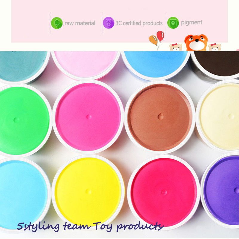 Fabrik Direktverkauf ultraleichten Ton 24 Farbe Anzug Ton Kinder DIY Spielzeug Kitt Großhandel Raum farbigen Schlamm