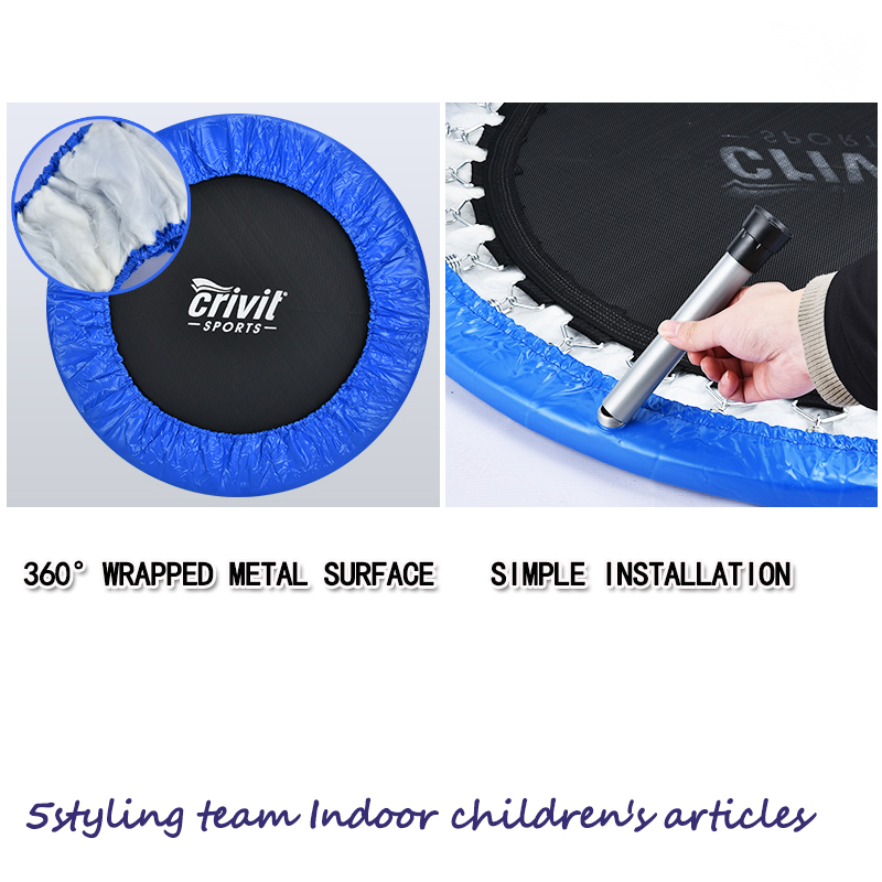 Kindertrampolin Inlandstrampolin Indoor Baby Trampolin Bungee mit Handlauf Feder Trampolin Hersteller Direktvertrieb