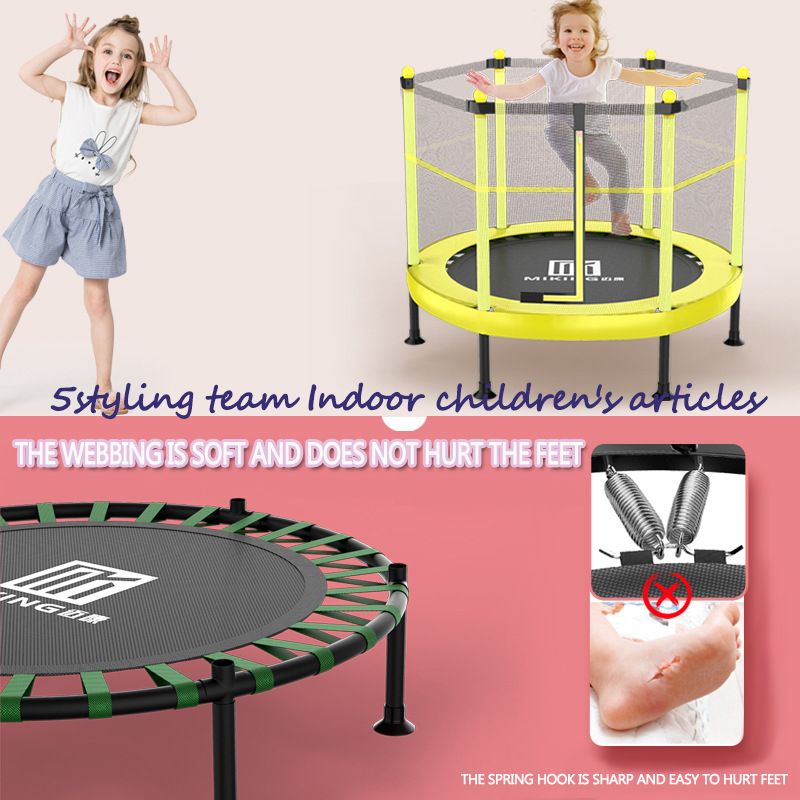 Gewichtsverlust Trampolin Trampolin Kinder Trampolin Familie Baby Trampolin mit Schutznetz Kinder kleines Babyzimmer