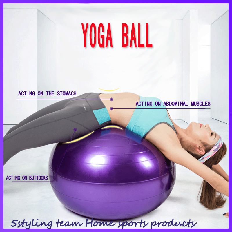 PVC verdickte explosionsgeschützte Yoga Fitness Massage Ball Rehabilitation Training Gummi Yoga Balance Ball Sportgeräte Großhandel