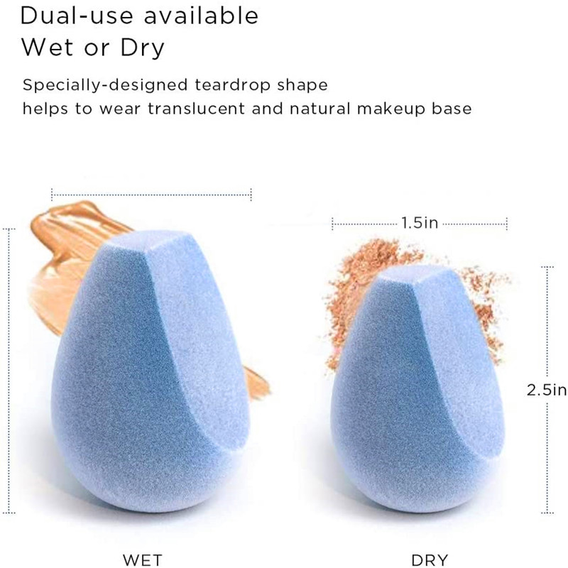 Heiß verkaufter Mikrofaser-Fusionsschwamm, 4-teiliges Make-up-Schwamm-Set, latexfreier, makelloser Make-up-Mixer für Grundierungen, Puder und Cremes